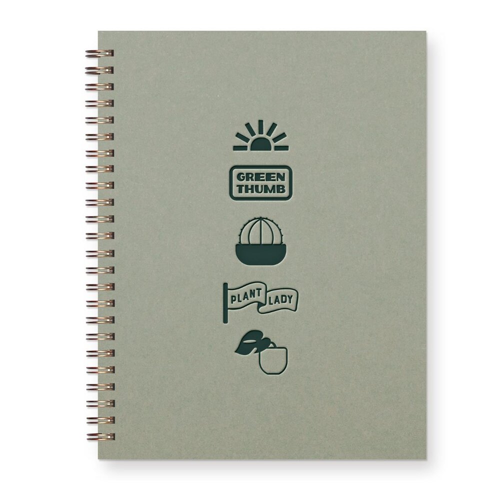 🌻 2/$20 Green Spiral Notebook with Plant Design - Picture 6 of 6